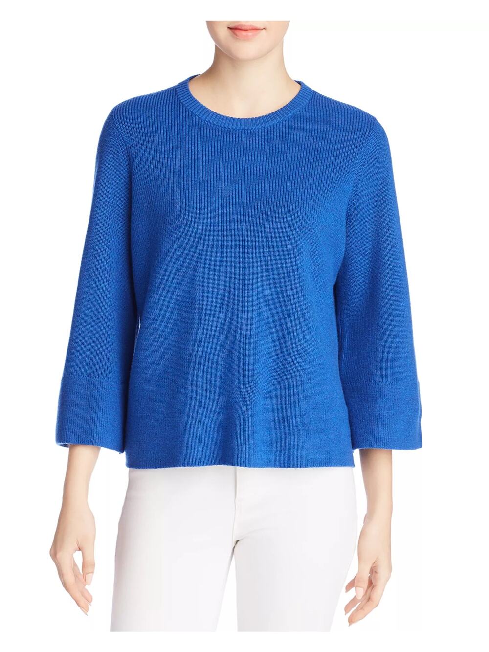 Eileen Fisher Merino Wool Bell Sleeve Sweater